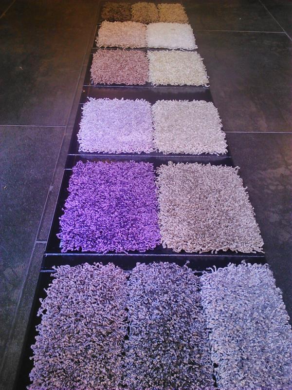 Muestrario colores alfombras a medida